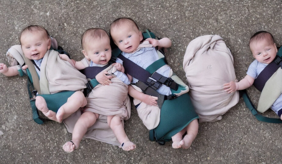 Bæresele og Vikle til tvillinger: Sådan bærer du to babyer på én gang